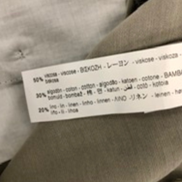 ZARA Cotton Linen Silky Suit Pants, M, NWT - Picture 6 of 6